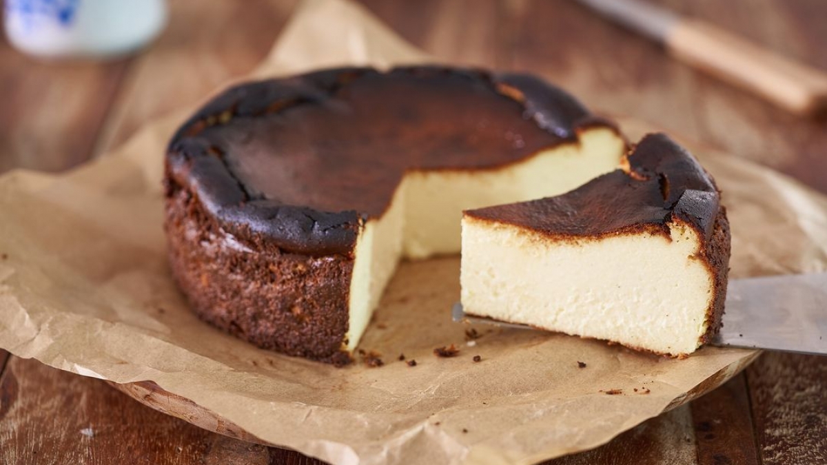 巴斯克焦香芝士蛋糕 Basque Burnt Cheesecake (氣炸版)