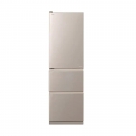 Hitachi R-S32KPHL-CNXB 269L 3-Door Refrigerator (Champagne Silver, Body side black) (Left-Hinge)