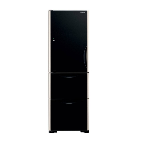 Hitachi R-SG38KPHL-GBK 329L 3-Door Refrigerator (Glass Black) (Left-Hinge)