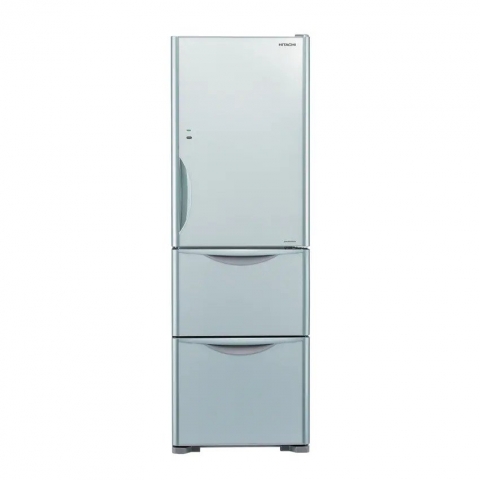 【Discontinued】Hitachi  R-SG38KPH-GS 329L 3-Door Refrigerator (Glass Silver)