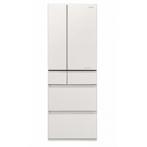 【Discontinued】Panasonic NR-F503HX-W3 402L ECONAVI 6-door Refrigerator (Mature White)