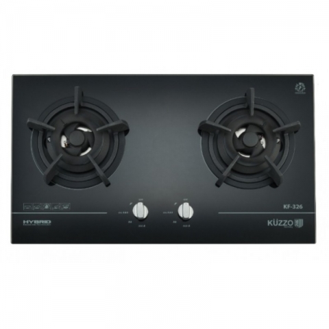 Kuzzo 德國德信 KF-326LPG 75厘米 嵌入式雙頭石油氣煮食爐 (ISO9001優質認証) (專利電子點火設計)