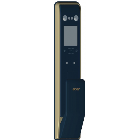 Acer AT510G Face ID/Touch ID/Password/Card Smart Door Lock (Black and Gold)