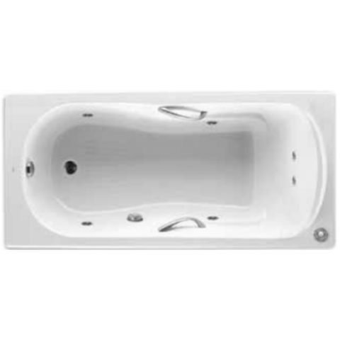 Roca 6JET233170 Haiti 有扶手鑄鐵浴缸 連6噴咀按摩系統