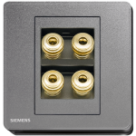 Siemens 西門子 5UH81823PC05 四接線音響插座 (灰)