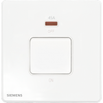 Siemens 5TA81633PC01 45A 1 Gang Double Pole Switch (with neon Indicator) (White)