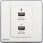 Siemens 西門子 5UH81871PC01 雙USB 智能充電插座 (白色)
