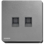 Siemens 西門子 5UH81763PC05 雙位 cat6 電腦插座 (銀灰色)