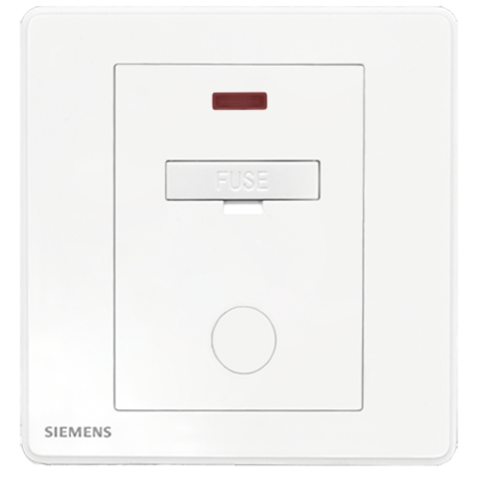 Siemens 西門子 5UB81533PC01 13A 雙極保險菲士接線蘇 (帶霓虹燈指示器) (白色)