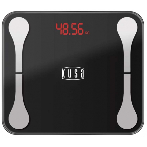 Kusa WS-100-BK High-precision Digital Smart Weight and Fat Scale (with APP) (Black)