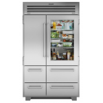 Sub-Zero ICBPRO4850G 774L Built-in Side by Side Refrigerator with Glass Door