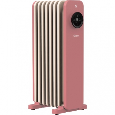 Midea 美的 NY15-21DP 1500W 7片電子式充油暖爐 (粉紅色)
