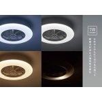 Doshisha DCEA-12CL-LW LuminousLED 24吋 日本現代天花扇燈 (木紋色) (附遙控)