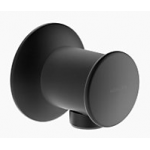 Kohler K-16381T-BL Round 圓形掛牆式連接器 (黑色)