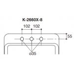 Kohler K-2660X-8-0 Forefront 長方形檯上式面盆 (缸邊式8"孔龍頭)