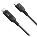 Momax DC22D Elitelink USB-C to USB-C PD 100W LED尼龍編織快充線 (1.2米) (黑色)