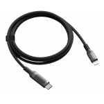Momax DL52D Elitelink USB-C to Lightning PD 30W LED尼龍編織快充線 (1.2米) (黑色)