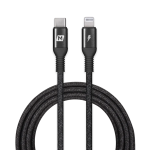 Momax DL32D Elite USB-C to Lightning 2.2米 尼龍編織連接線 快充短線 (黑色)