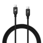 Momax DC19D Go Link USB-C 至 USB-C 100W PD 編織紋充電線 (1.2米) (黑色)