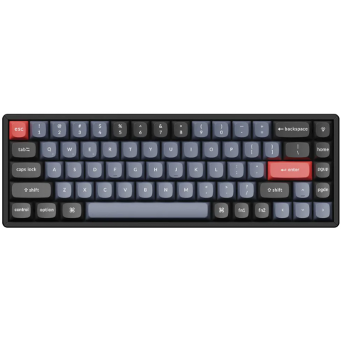 Keychron K6P-J2 K6 Pro QMK/VIA 68Keys 無線定制機械鍵盤 (RGB鋁框可換軸/青軸)