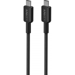 Anker 322 USB-C - USB-C Braided Nylon Charging Cable (0.9m) (Black)