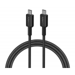 Anker 322 USB-C - USB-C Braided Nylon Charging Cable (1.8m) (Black)