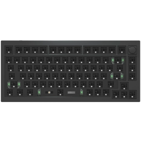 Keychron X002ZVGTB7 Q1B1 QMK 自定義機械鍵盤 (碳黑RGB旋鈕可換軸/準成品)