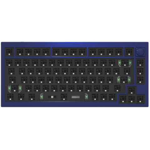 Keychron X002ZVDVVN Q1B3 QMK 自定義機械鍵盤 (海軍藍RGB旋鈕可換軸/準成品)