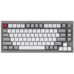 Keychron X0031VT23H Q1N1 QMK Custom Mechanical Keyboard (Space Grey RGB Hot-Swappable with Knob/Gateron Red)