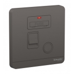 Schneider Electric AvatarOn 13A 1 Gang Fused Connection Unit with Double Pole Switch and LED (Dark Grey) (E8331DFSGN_DG_C5)