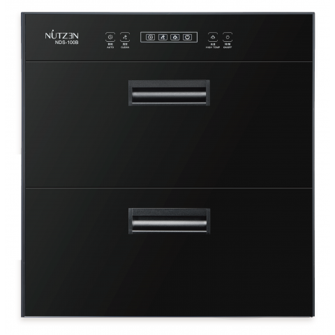 Nutzen 樂斯 NDS-100B 100公升 嵌入式雙層消毒碗櫃 (黑色)