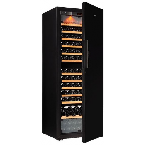 【Discontinued】EuroCave E-PURE-L Single Temperature Zone Wine Cooler (215/bottles) (Nero Black) (10 Sliding Shelves)
