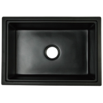 Goboss TS-1U6545-BK 65厘米 花崗石單鋅盤 (檯下款) (黑色)