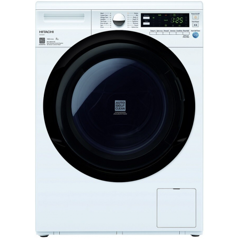 【已停產】Hitachi 日立 BD-80XFV 8.0公斤 1600轉 變頻 前置式洗衣機 (白色) (可飛頂)