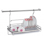 GOBOSS D1008 460x215x305mm Dish Rack With Plate (Stainless Steel)