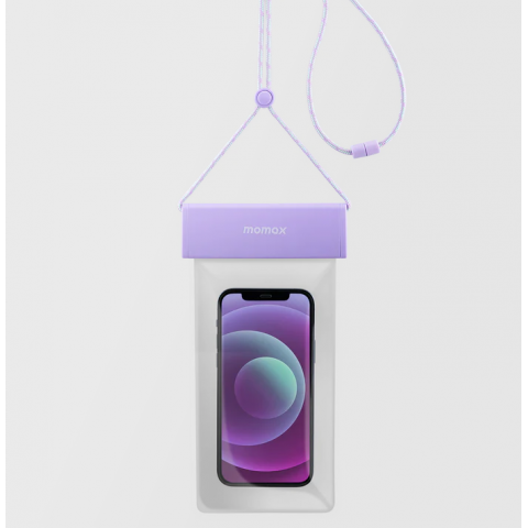 Momax SR25U 便攜掛帶電話防水袋 (紫色)