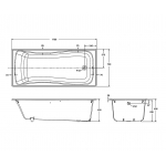 Kohler BLISS™ 1.7米嵌入式鑄鐵浴缸+浴缸扶手 (K-15849T-GR-0+ K-17275T-CP)