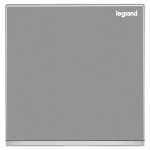 Legrand Galion K8/31/2/3BN-C3 16AX 一位雙控開關 帶LED燈 (深沙銀+鑲銀邊)