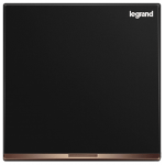 Legrand Galion K8/31D20AN-C-HK 1 Gang 20AX DP Switch with Amber LED (Black with Electroplated bar)