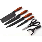 Senga LK-WS10 黑陶瓷鋼化刀 (6件套裝)