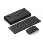 DELUX FPDPC-02 PockCombo 超輕薄摺疊鍵盤滑鼠套裝 (黑色)