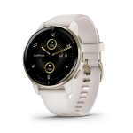 Garmin 010-02496-52 Venu 2 Plus English 智能手錶 (奶油金不銹鋼錶圈搭配象牙白錶殼和矽膠錶帶)