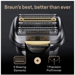 Braun 百靈 9系列 Pro+ 9565cc 乾濕兩用電鬚刨連自動清洗座 (灰色)