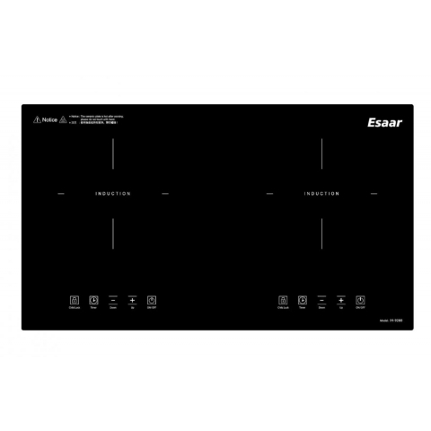 Esaar 德國薏莎 IH-9280 71厘米 2800W 座檯/嵌入式雙頭電磁爐 (黑色)