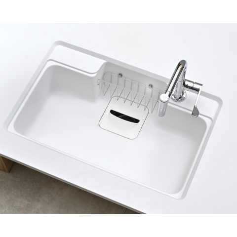 Yoshimoto HS780 78cm Japanese Kitchen Sink (白色)