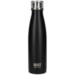 Built NY BLT-BOTL-BLK 500ml Double Walled Stainless Steel Water Bottle Charcoal (Black)