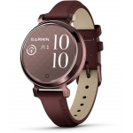 Garmin 010-02839-61 Lily 2 Classic Leather Band (Dark Bronze with Mulberry)