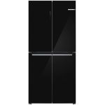 Bosch KMC85LBEA 550L Series 4 Cross-door Refrigerator, Bottom Freezer (Diamond Black Glass)