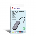 Verbatim 威寶 32152 USB-C Pro 9合1擴展器 (CMH-09)