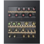 V-Zug KWUCSL60 34瓶 WineCooler UCSL 60 檯下雙溫區紅酒櫃 (黑鏡面玻璃) (右門鉸)